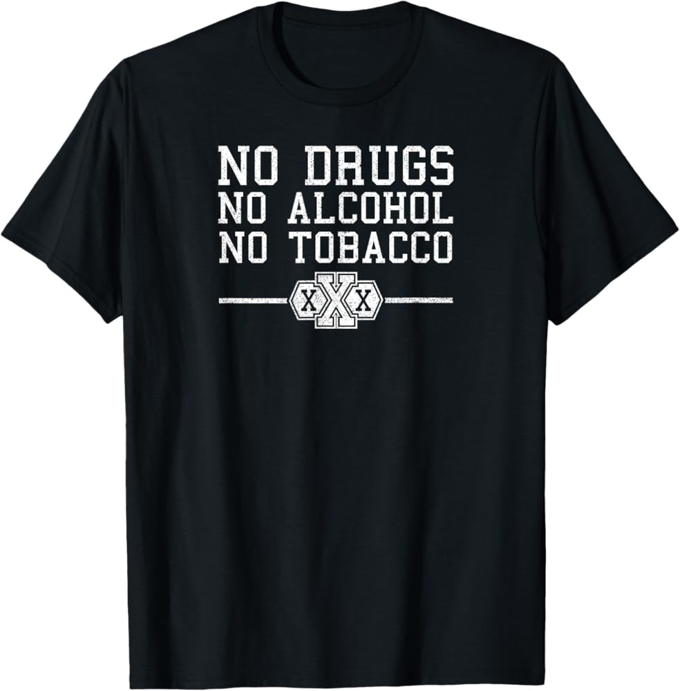 Amazon.com: drug alcohol and tobacco free straight edge t-shirt